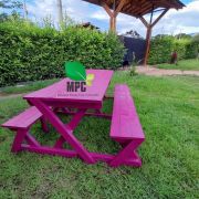 Mesa de picnic de 200cm pintadas